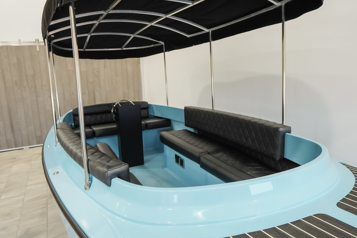 Fantail 217 2022 Blue and black electric boats for sales