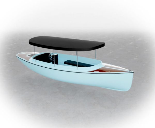 Fantail 217 2022 Baby Blue and Black Vision marine