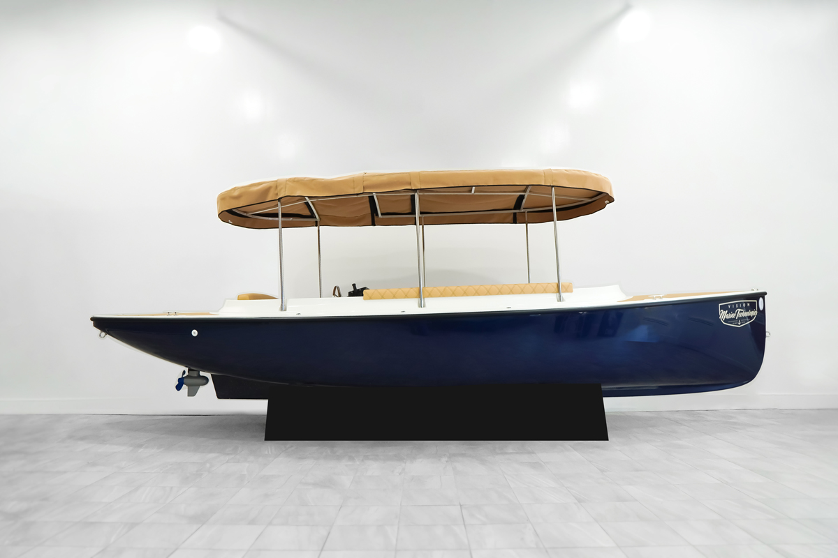 electric boat Fantail 217 2022 Marine blue & white