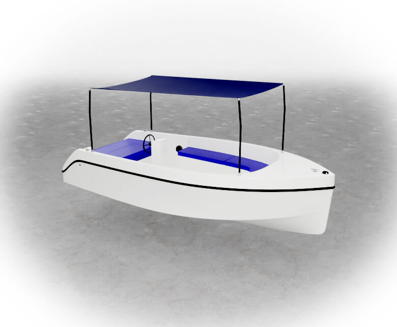 Volt 180 2022 White and Navy Blue Vision Marine