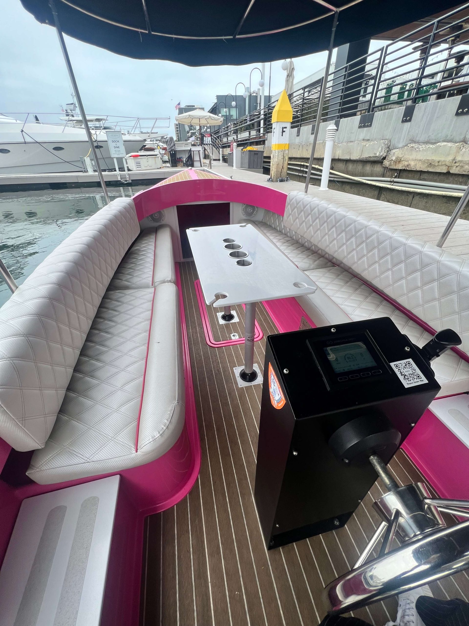VM Eboat 2018 Fantail 217 Pink & Pink Electric Boat