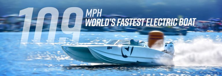 Vision Marine Makes History, Hits 109 MPH in Electric Speedboat