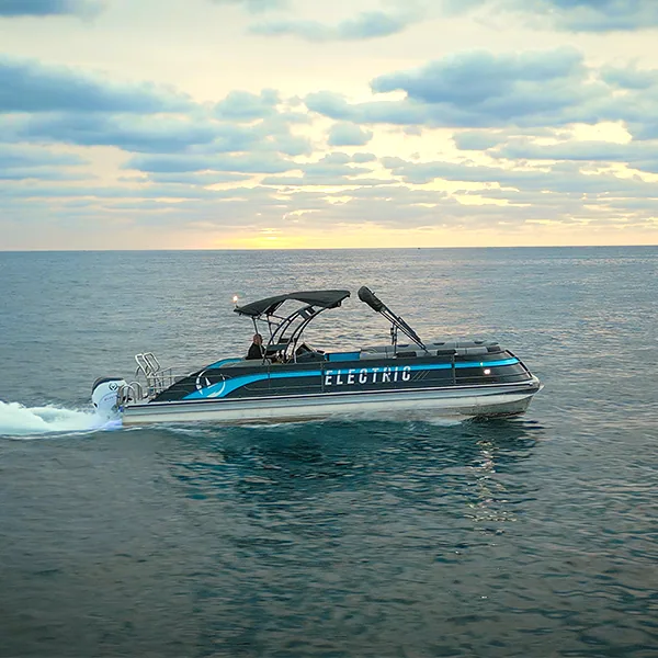 Massimo Pontoon V30 Electric Pontoon - Vision Marine Technologies