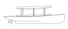 Fantail 217 - Electric Boat - Topless - Canopy Structure
